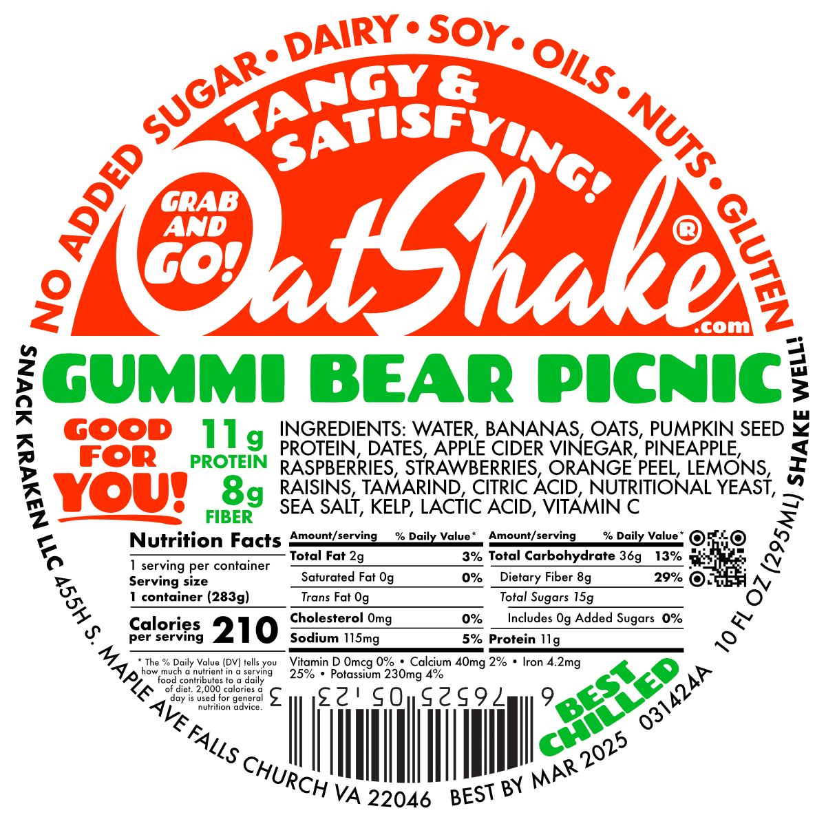 Gummi Bear Picnic Oatshake