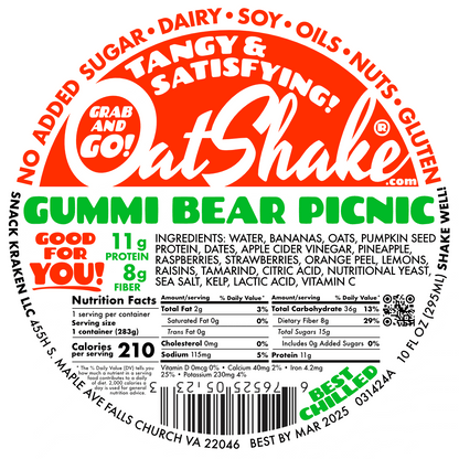 Gummi Bear Picnic Oatshake